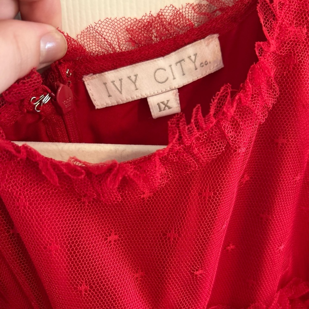 Ivy City Co Red Maxi Dress
